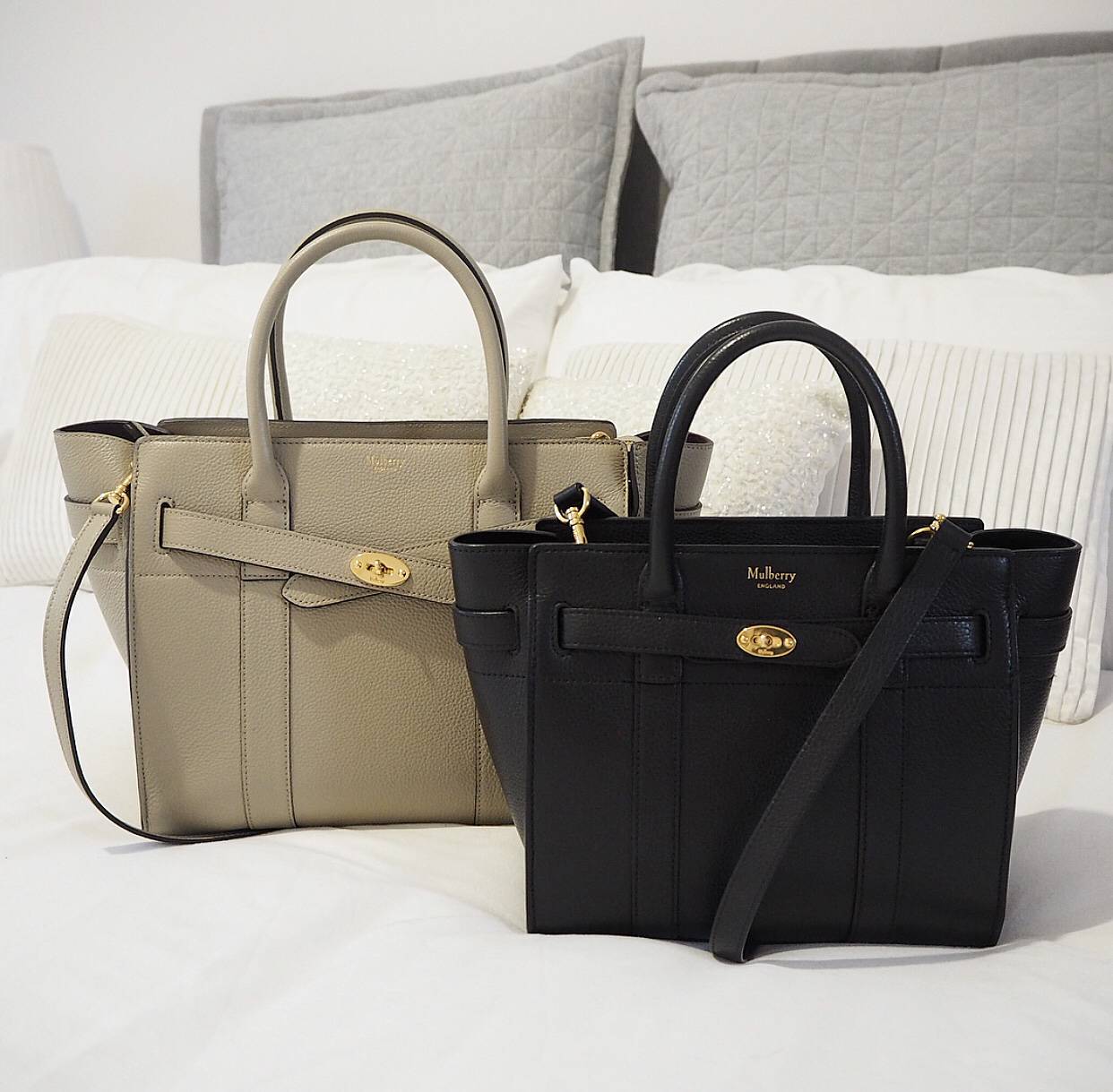 The Mulberry Zipped Bayswater Small vs Mini Comparison